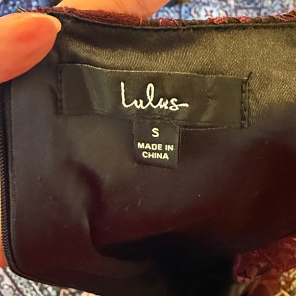 Lulus Molinetto Burgundy Lace Ruffled Tiered Sleeveless Dress - Picture 8 of 8